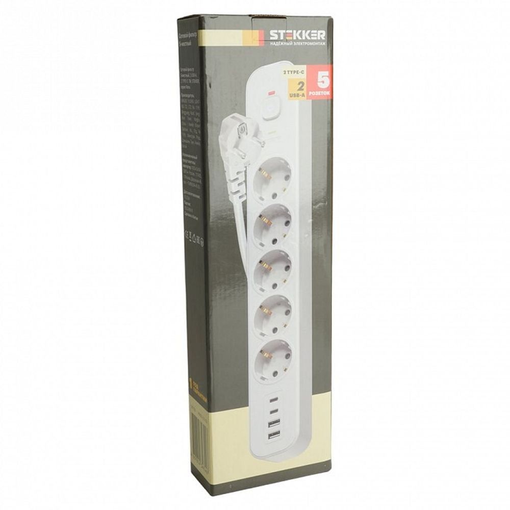 Сетевой фильтр Stekker Nova 50103