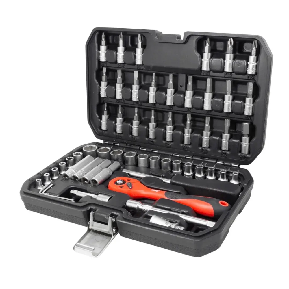 Набор инструментов 56пр 1/4''(6гр) (4-14мм, Е4-Е10) DISEN DS-2571-5