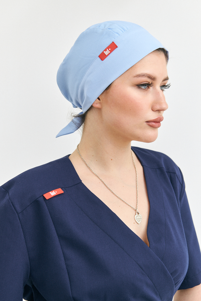 Шапочка медицинская унисекс, скайблю