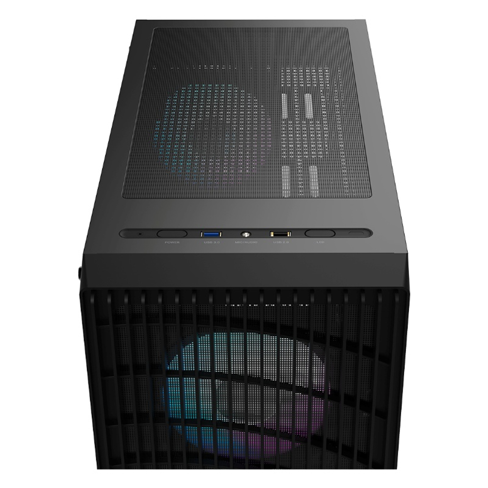 Корпус Ocypus Delta C70 BK ARGB, Midi-Tower, E-ATX, ATX, mATX, mITX, Black, Без БП