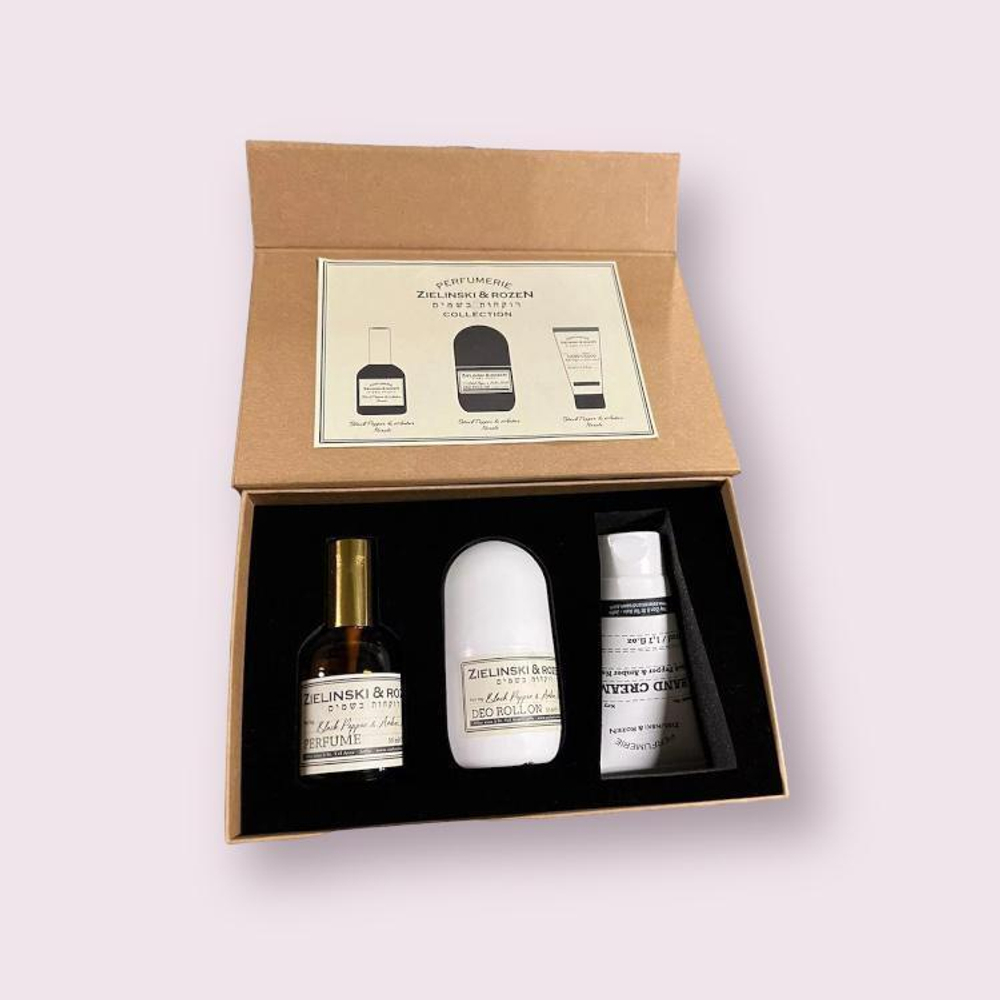 Подарочный набор "Black Pepper& Amber,Neroli",3 в 1