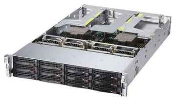 Сервер Supermicro A+ Server 2024US-TRT без процессора/без ОЗУ/без накопителей/количество отсеков 2.5" hot swap: 24/количество отсеков 3.5" hot swap: 12/2 x 1600 Вт/LAN 1 Гбит/c