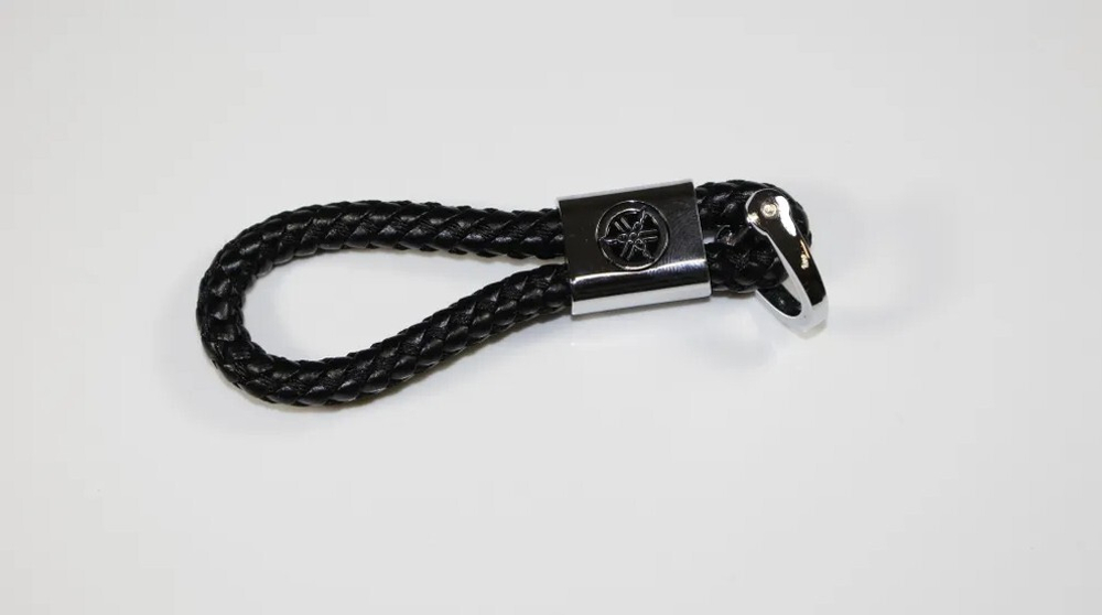 Брелок кожаный, черный Yamaha LEATHER BLACK