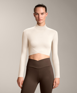 Oysho Футболка с длинным рукавом, экрю