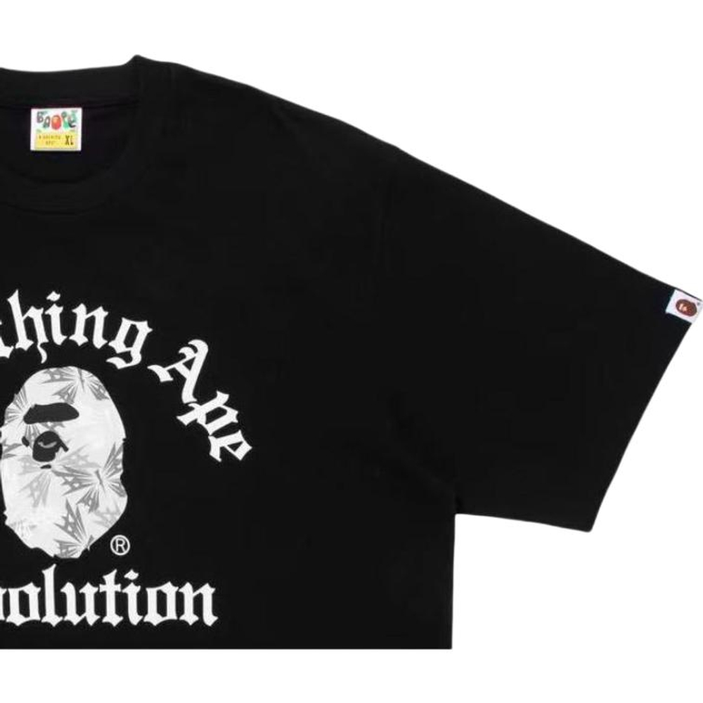 A Bathing Ape Bathing Ape Футболка Logo Pattern Regular Sleeve Bap Ss26 030 черный