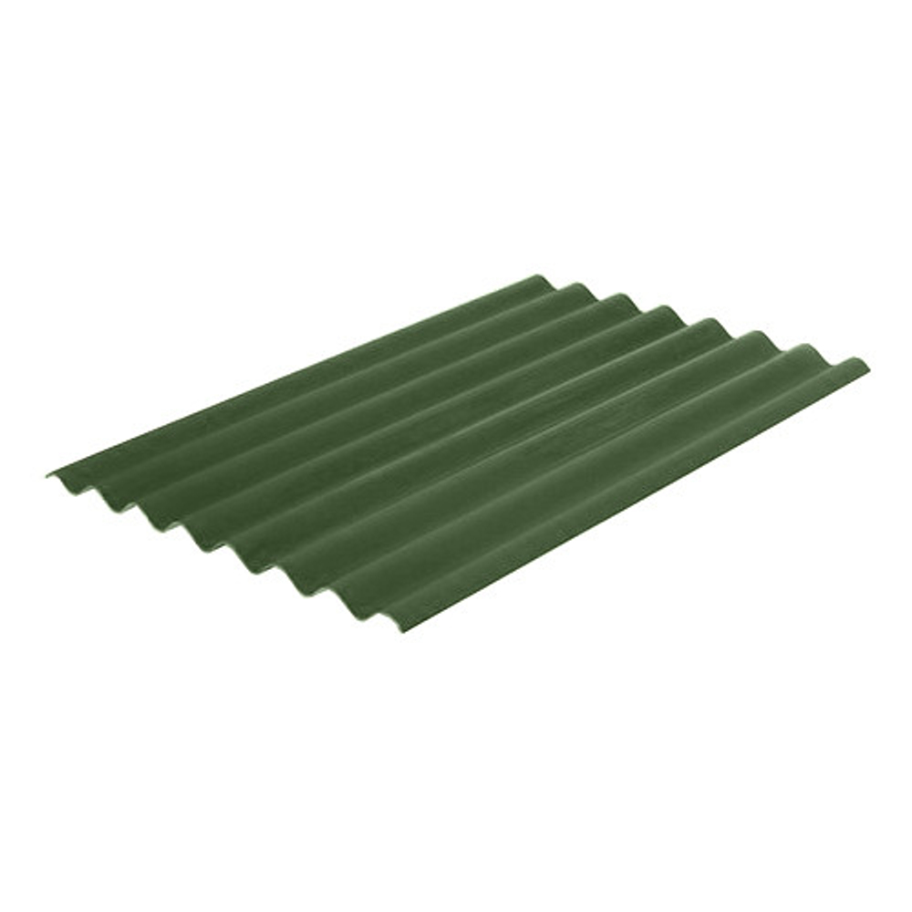 Шифер зеленый 1750х1130х5,2 мм 8 волн
