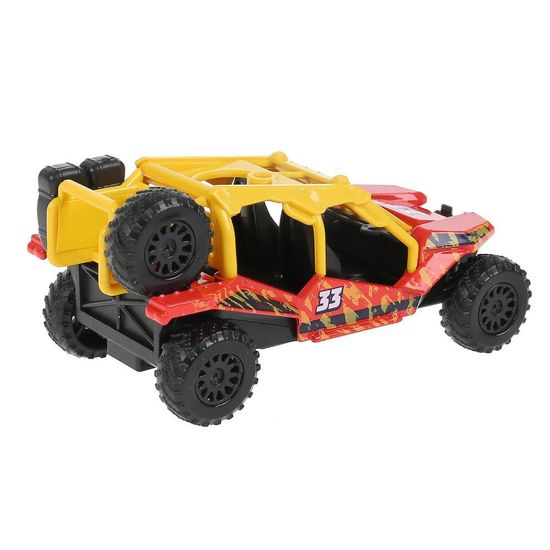 Машина металл БАГГИ АВТОСПОРТ длина 12 см, инерц, красный, в кор. Технопарк