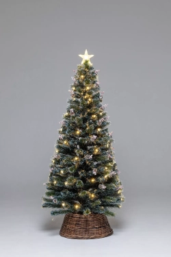 Оптоволоконная елка с LED лампочками Альпийская 120 см., леска+пвх, контроллер (Т2162-120)