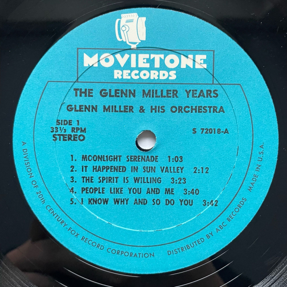 Винтажная виниловая пластинка LP Glenn Miller and His Orchestra, The Glenn Miller Years Гленн Миллер (США 1977)