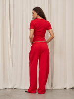 брюки из вареного футера