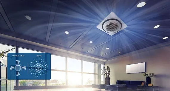 Кассетная сплит-система Samsung AC100MN4PKH/EU/AC100MXADNH/EU
