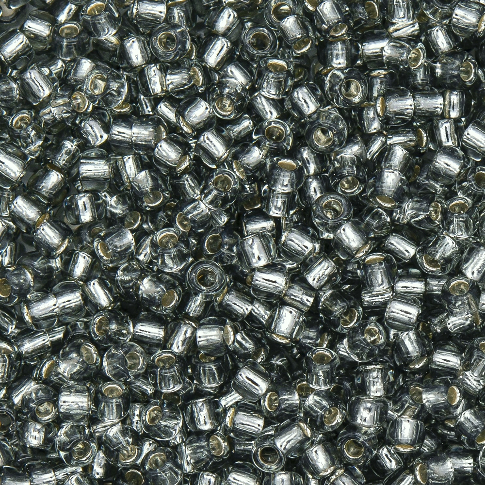Японский бисер TOHO Round 11/0 (№29), с внутренним серебрением, прозрачный