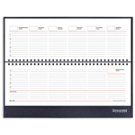 Планинг настольный недатированный (305х140 мм) BRAUBERG "Select", балакрон, 60 л., черный, 123797