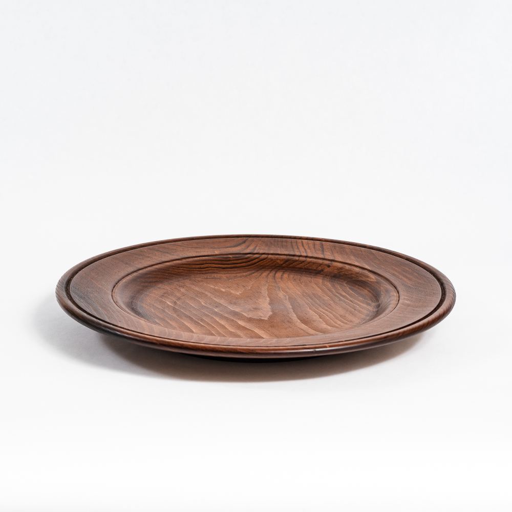 Деревянная плоская тарелка Art of Siberia из сибирского кедра серии Аристократ T143