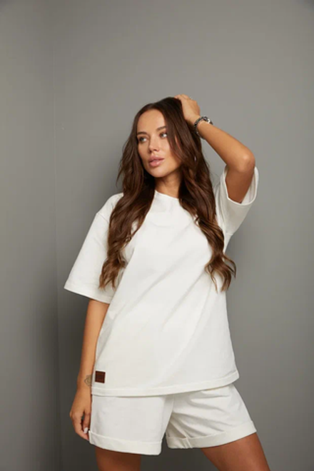 Летний костюм Karamelina женский светло-бежевый