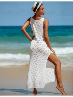 Туника пляжная вязаная