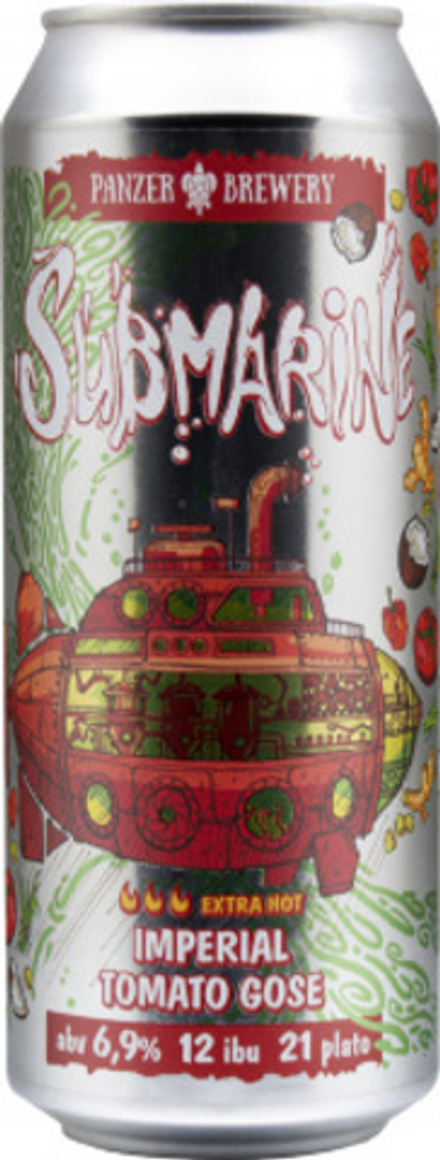 Пиво Панзер Субмарина Экстра Хот Азия / Panzer Submarine Extra Hot Asia 0.5л - 6шт