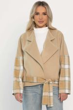 Пальто укороченное Хайт (бежевое) Б14314-7М LT Collection