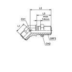 Соединение PD45 D06 ORFS 9/16