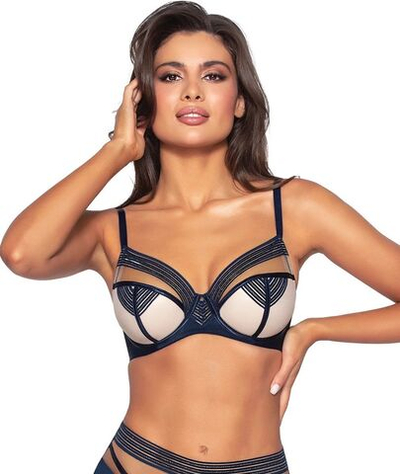 Бюстгальтер Louna с шитыми чашками +size (Размер: 75J) (Цвет: темно-синий)