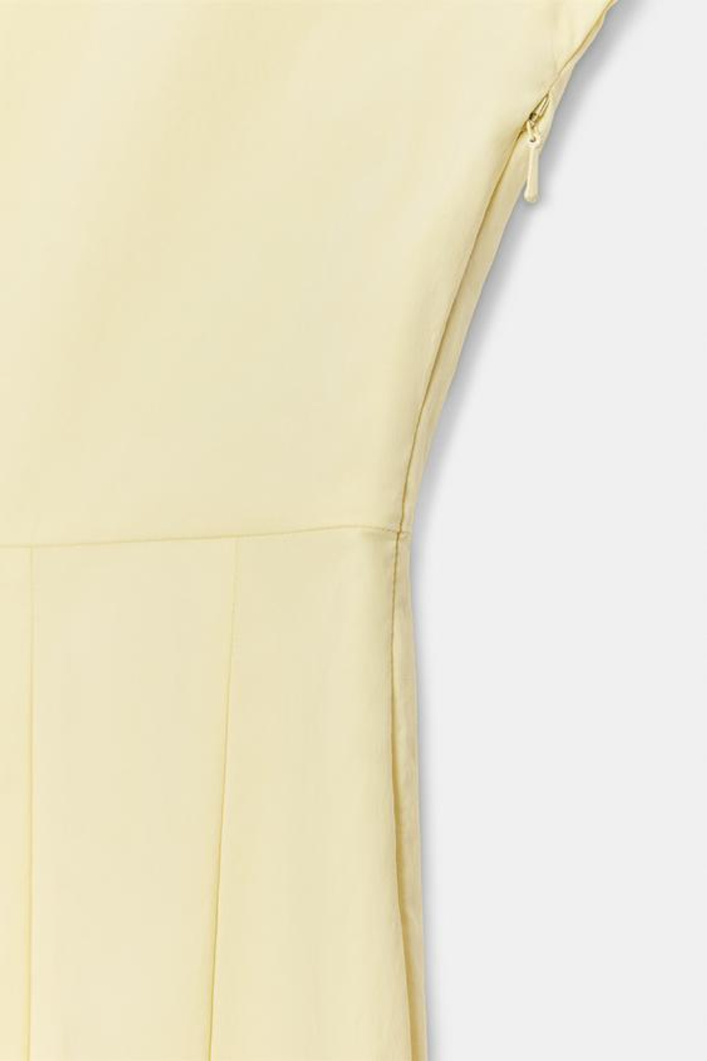 ZARA ПЛАТЬЕ ИЗ ПОПЛИНА ИЗ КОЛЛЕКЦИИ ZW, СВЕТЛО-ЖЕЛТЫЙ