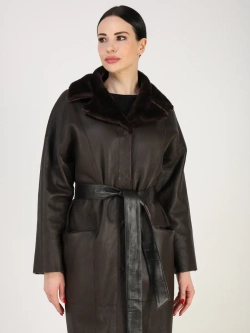 Дубленка зимняя шуба натуральная двухсторонняя оверсайз