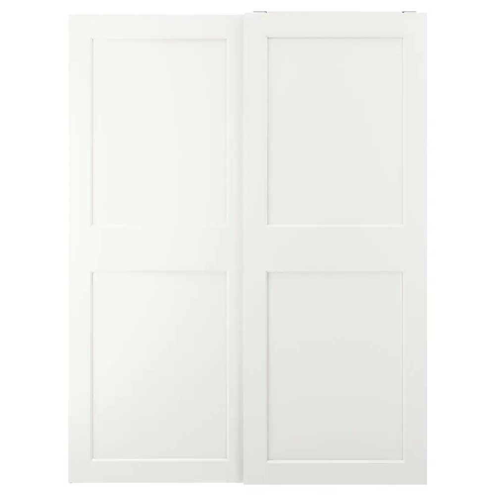 Пара рам раздвижных дверей - GRIMO IKEA/ ГРИМО ИКЕА, 150х201 см, белый