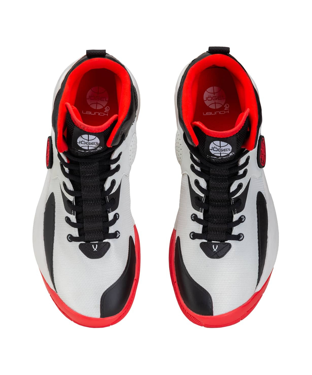 Кроссовки баскетбольные Launch MID, White/black/red