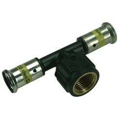 Тройник HENCO ВР ПВДФ пресс (газ), 32x3/4x32