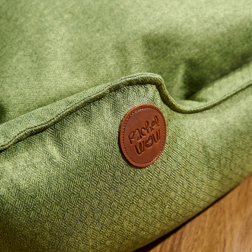 Лежанка из рогожки, зеленый Rachel WOW