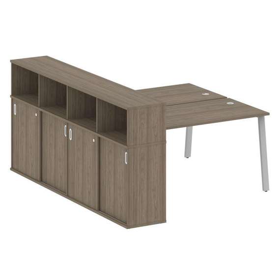 Метал Систем Рабочая станция с шкафом-купе на А-образном м/к БА.РС-СШК-4.3 Т