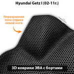 Передние автомобильные коврики ЭВА с бортами для Hyundai Getz I (02-11г.)