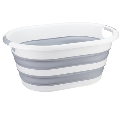 Таз ФЛЕКС 17,5 л овальный складной с ручками, материал- полипропилен, ТЭП М2503