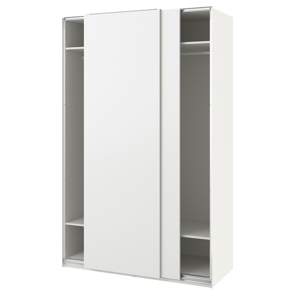 Шкаф-купе PAX HASVIC IKEA комбинация с 2 полками (белый)  150*50*220
