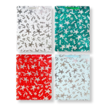 Пакет подарочный бумажный Alingar, (XXL) 38х50х10 см, вертикальный, "Новый год", ламинация, тиснение, ассорти