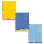 Тетрадь А4, 96 листов, BRAUBERG ЭКО, гребень, клетка, обложка картон, ОДИН ЦВЕТ, 401882