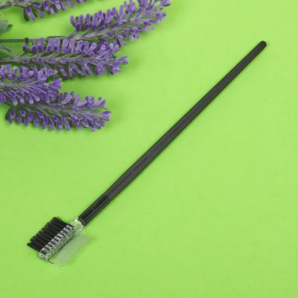 Щёточка - расчёска для бровей и ресниц «Beauty», цвет черный, 14см