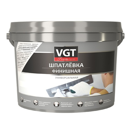 Шпатлевка финишная универсальная VGT Premium,3,6кг