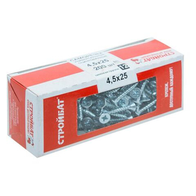 Саморезы универсальные 4,5x25 (белый цинк 200 шт)