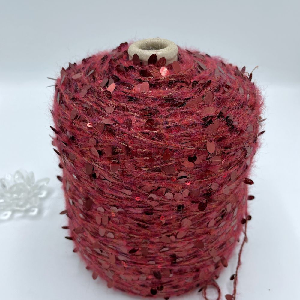 Пайетки FILATI ITALIANA 51% каплевидные пайетки 15% альпака 8% хлопок 26% полиаимд