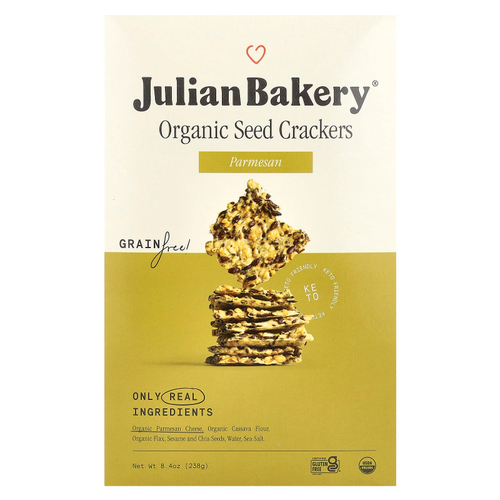 Julian Bakery, Органические крекеры, пармезан, 238 г (8,4 унции)