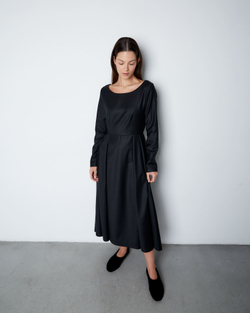 Платье из шерсти Берберри черный