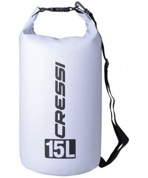 Гермомешок Cressi с лямкой Dry Bag 15 л белый