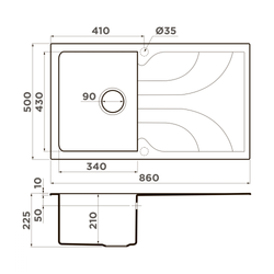 Кухонная мойка Omoikiri Yasugata 86-GR