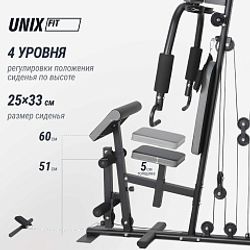 Силовой комплекс UNIX Fit блочный / Block 70 Max