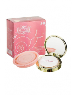 Enough EGF Snail Two Way Cake SPF43 PA++ омолаживающая пудра с муцином улитки тон 13 + запасной блок
