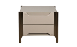 Тумбочка с двумя ящиками 60x50x51см Garda Decor Grimaldi бежевая