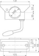 Крепление опорного колеса (d 48) 1860644