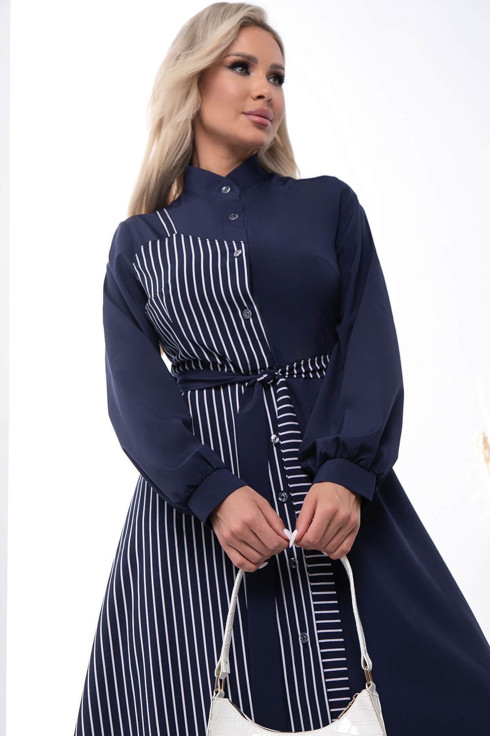 Платье "Королева красоты" (синее/полоска) П7405 LT Collection (Акция)