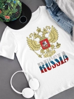 Футболка с гербом России